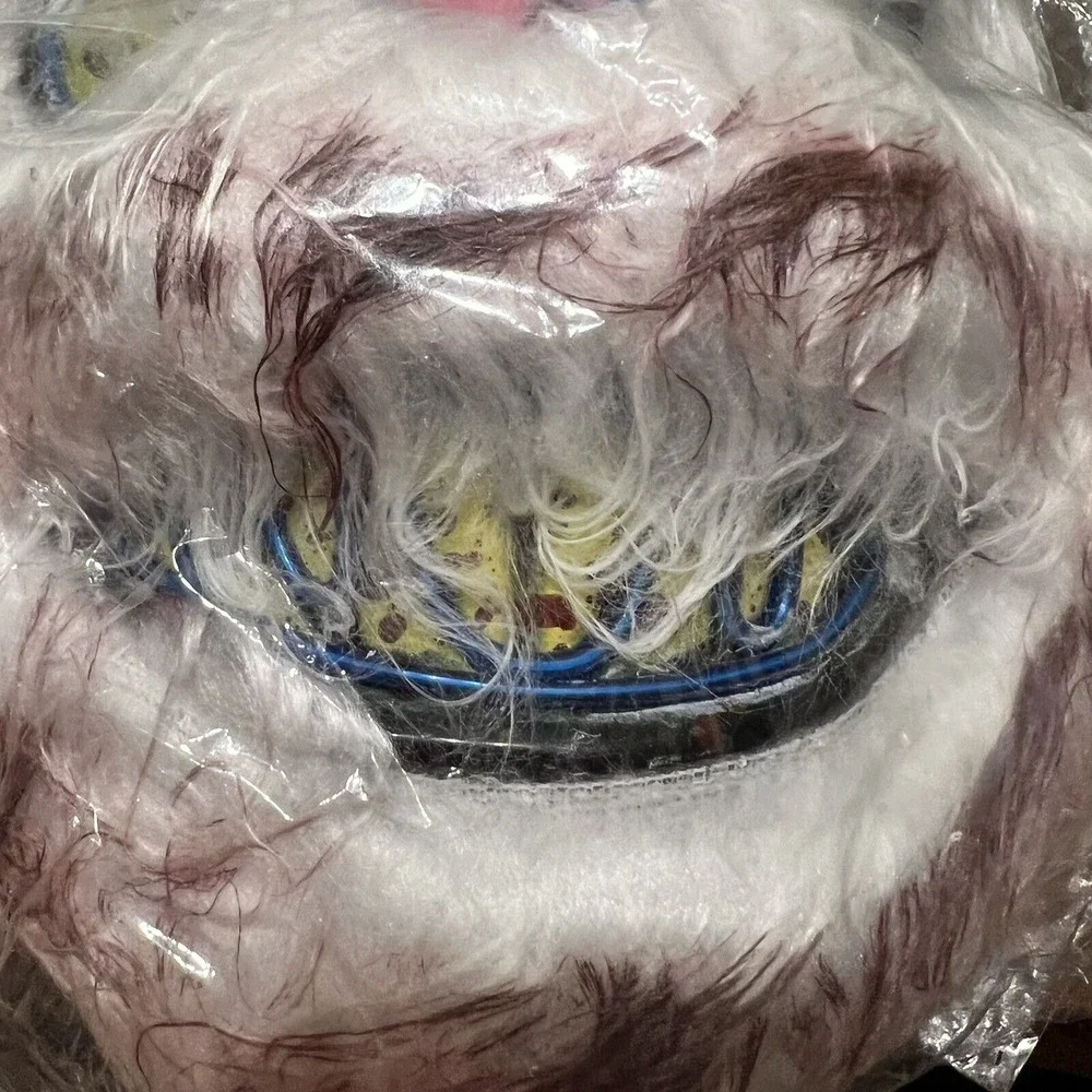 Cosplay‎ Rabbit Mask Halloween Scary Bunny Bloody Plush Animal Head Tested Props